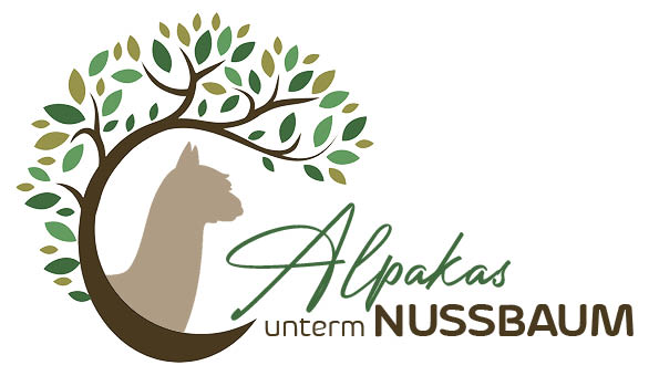 Alpakas unterm Nussbaum Logo